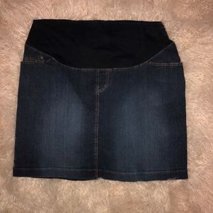 Duo Maternity Jean Skirt
